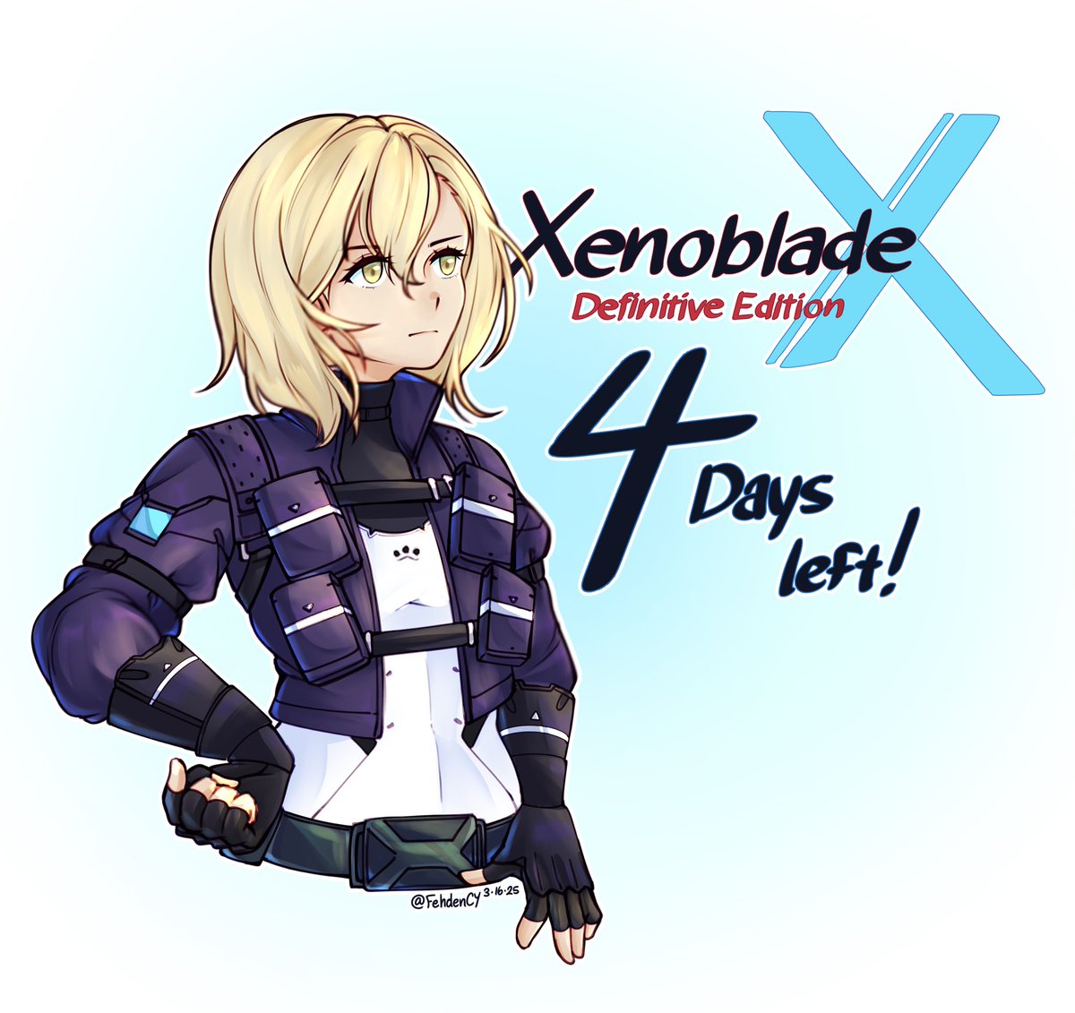 ONLY FOUR DAYS LEFT!!!
#XCXDE_Countdown #XenobladeChroniclesX #XenobladeX #ゼノブレイドX