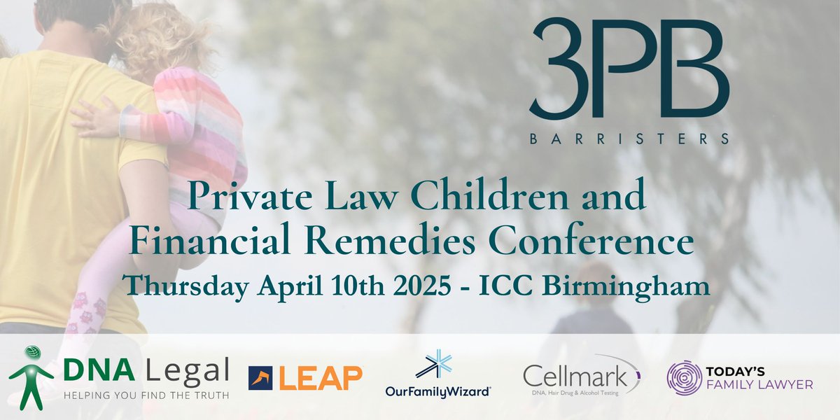 3PB (@3pbchambers) on Twitter photo We're delighted to have <a href="/todaysfamily_/">Today's Family Lawyer</a> as our media partner for this year's 3PB Barristers Private Law Children and Financial Remedies Conference, which is now sold out!
A huge thank you to all the team there for their support of the event, looking forward to seeing you. We're delighted to have <a href="/todaysfamily_/">Today's Family Lawyer</a> as our media partner for this year's 3PB Barristers Private Law Children and Financial Remedies Conference, which is now sold out!
A huge thank you to all the team there for their support of the event, looking forward to seeing you.