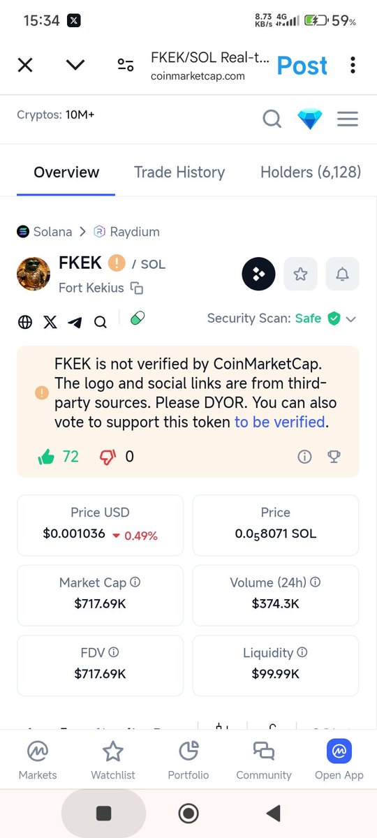 AmooMayowa7's tweet photo. @FortKekius_sol #FKEK #FortKekius #FlashAirdrop #MemeCoin #KekPower #TheGoldReturns #Solana
@koxyDYOR
@xzyandsol
@benwgmi_
SOL Addy
HTnbqit3iYj9E6BPYRaPHaZpEAb38A3hc6rMLyE4ZfQk https://t.co/qhSEOSauQH