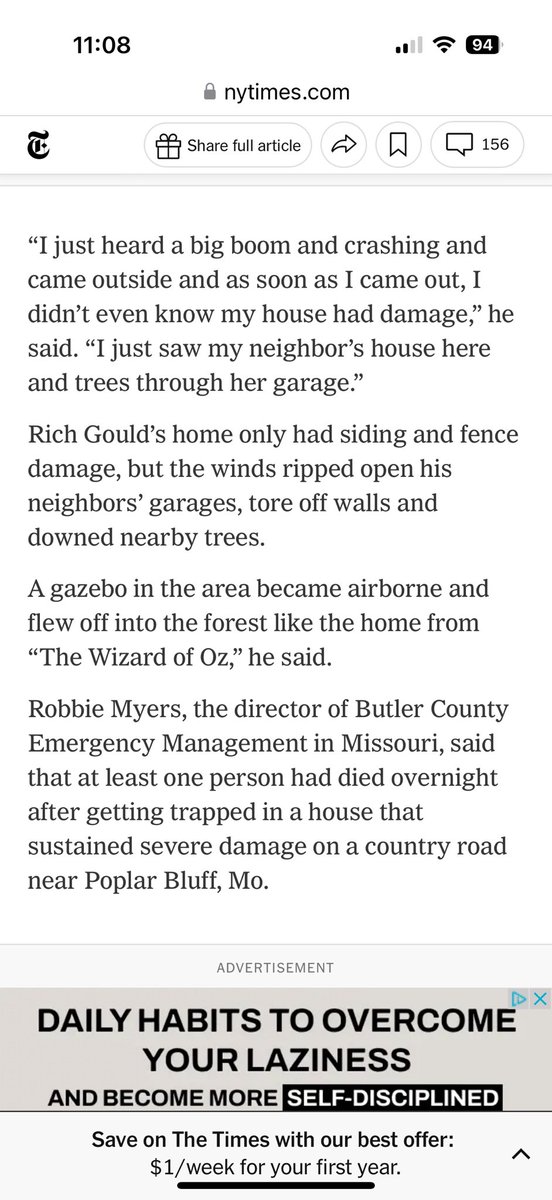 RichGould11's tweet photo. Glad the @nytimes noticed and reported on Midwest storms including bridgeton #rgobooks #MarchMadness #bridgeton https://t.co/HwLjreFU6l