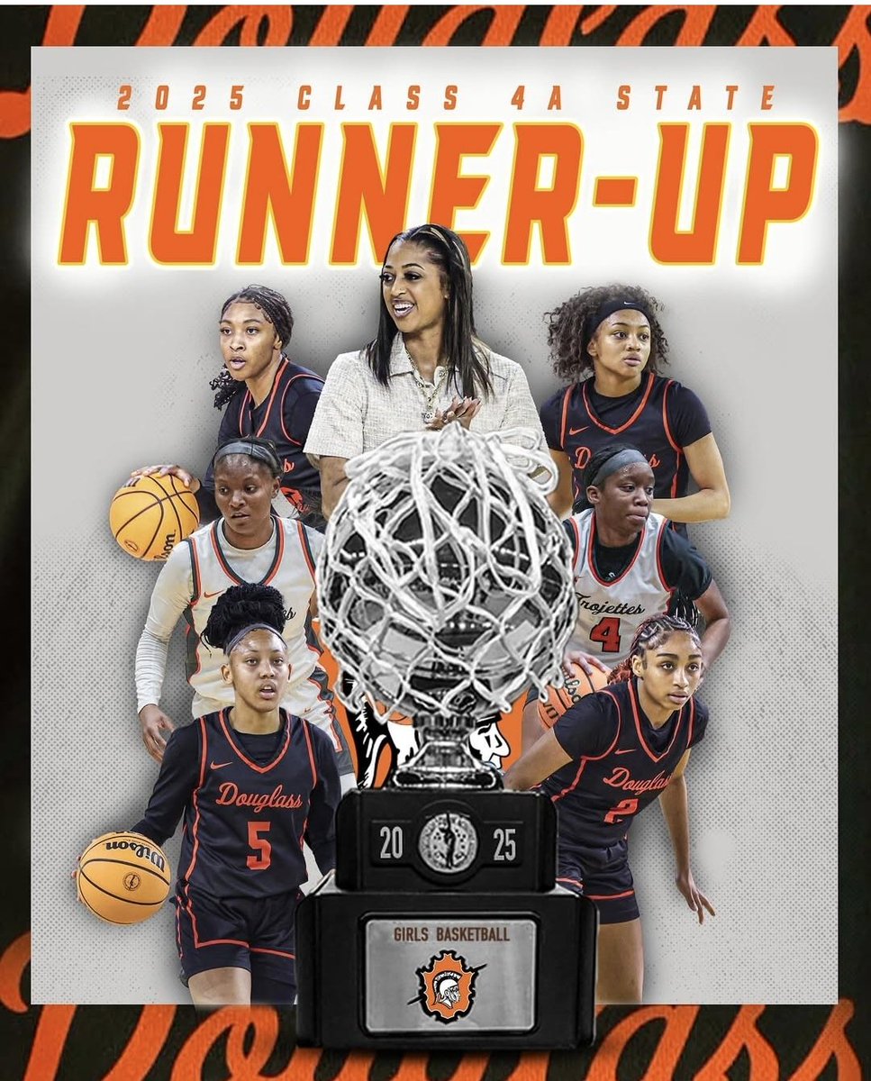 JazzlinBrown's tweet photo. Finished my senior season as the Class 4A runner up and I'm thankful for Coach Woods and the Douglass program for accepting me into the fold.. I finished my hs career with a record of 90-16 overall with a state championship🧡🖤#Trojettes #Winner #2XStateChamp https://t.co/D884Hgr0p2