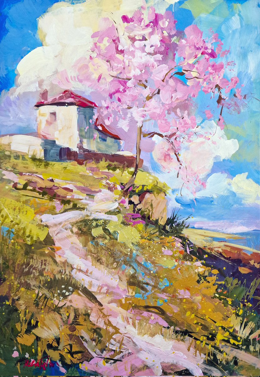 MikkoTyllinen's tweet photo. ~ Blooming tree ~
Gouache painting

#painting #gouache #landscape https://t.co/RJ7sTMriBT