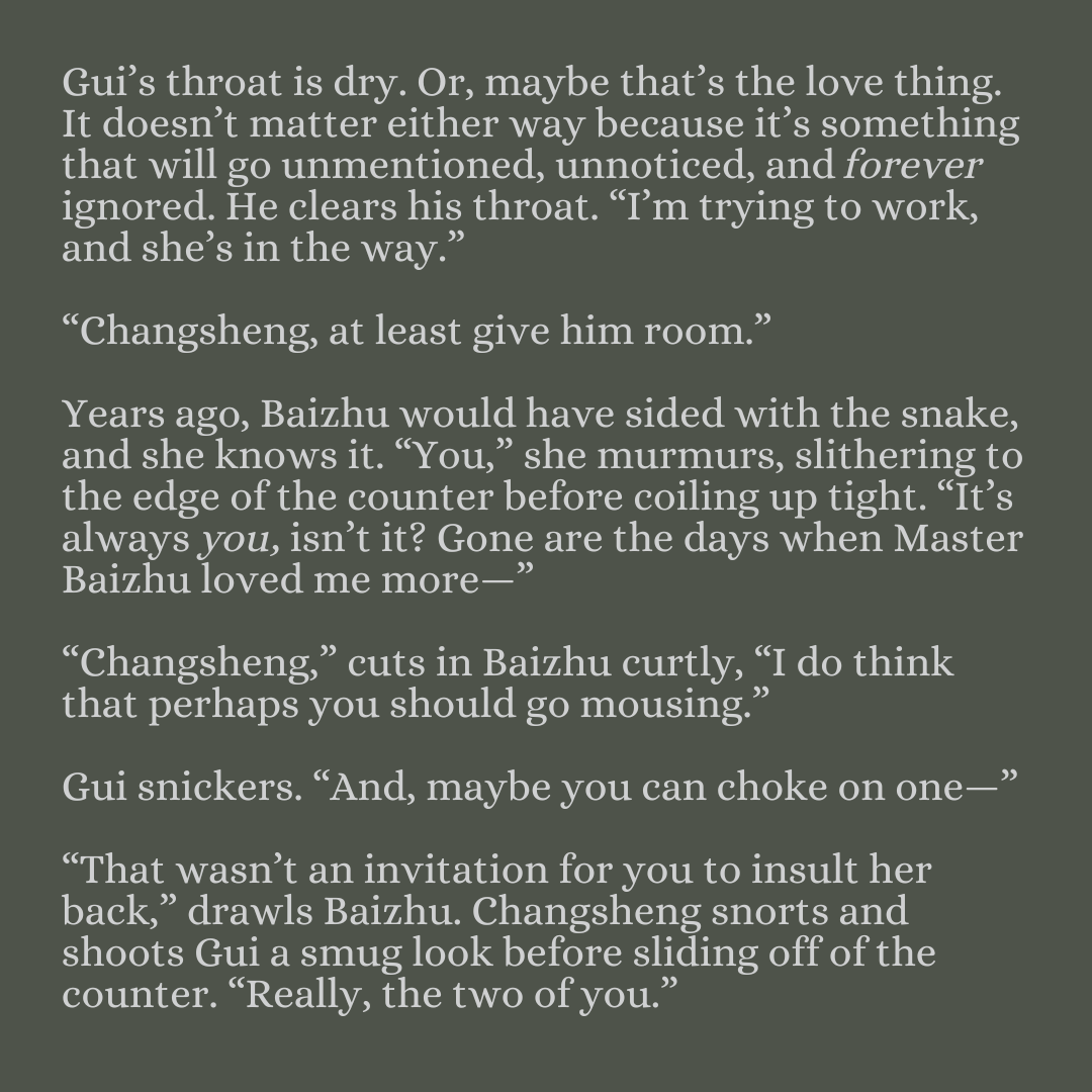 [ #GenshinImpact #GuiBaizhu ]
Herbalist Gui and Baizhu fall in love over the decades.
-
▶️ Old and in Love
▶️3k
▶️ Written for <a href="/baizhuszine/">Transcending Transience: A Baizhu Zine</a> 

Leftovers Sale is Open! Links below.