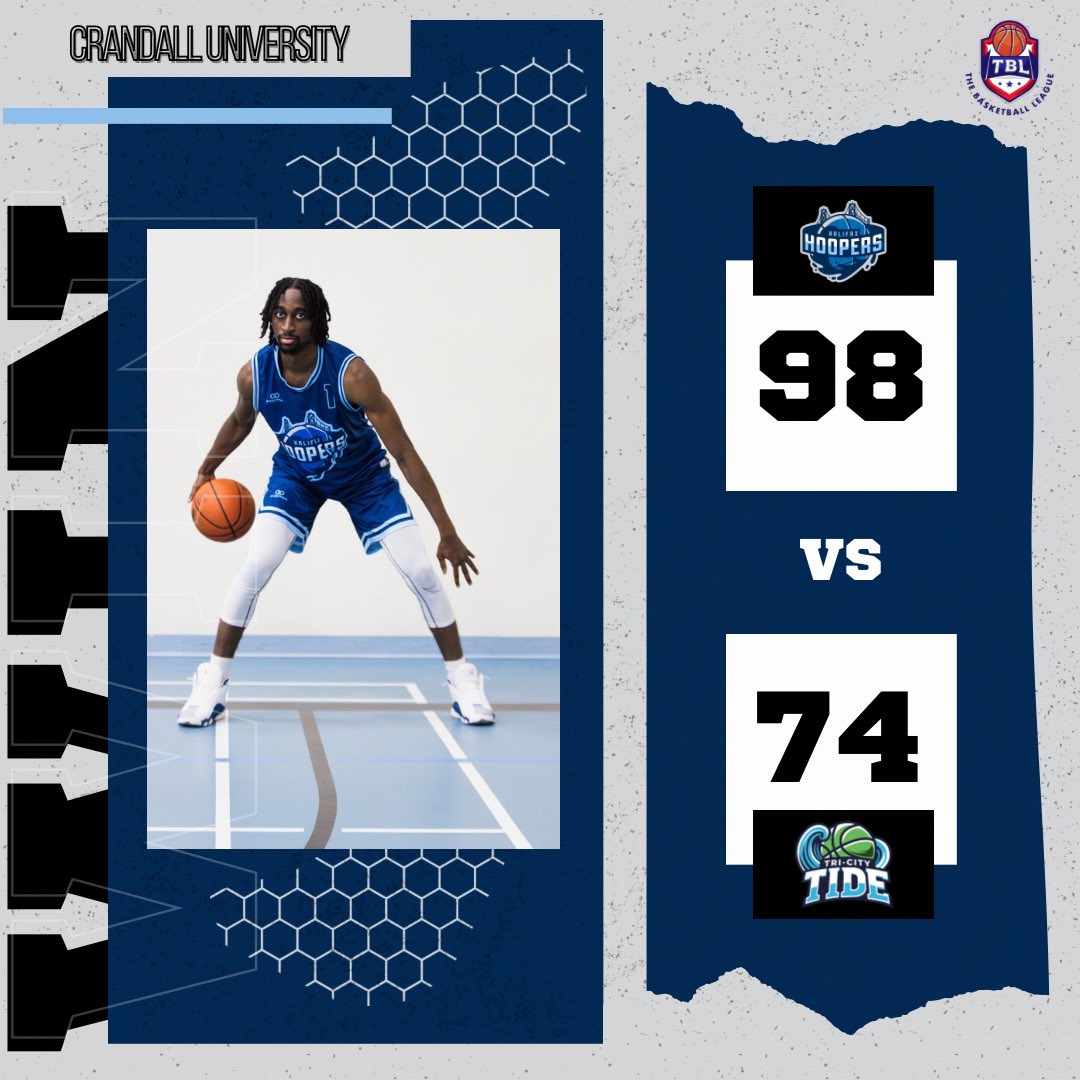 Road trip success! 🏆 Your Halifax Hoopers dominated in Moncton with a 98-74 win over Tri-City Tide.

Don’t miss our home opener: grab your tickets now. halifaxhoopers.com/buy-ticket/ 

🔥 #HoopersWin #WeGotNext