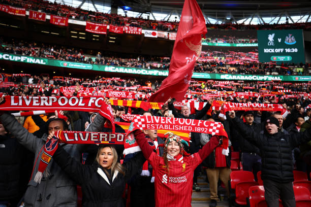 LFCphoto's tweet photo. #LFC #LIVNEW #CarabaoCup #Wembley #Liverpool #AnfieldSouth https://t.co/e1DIpPTPbf