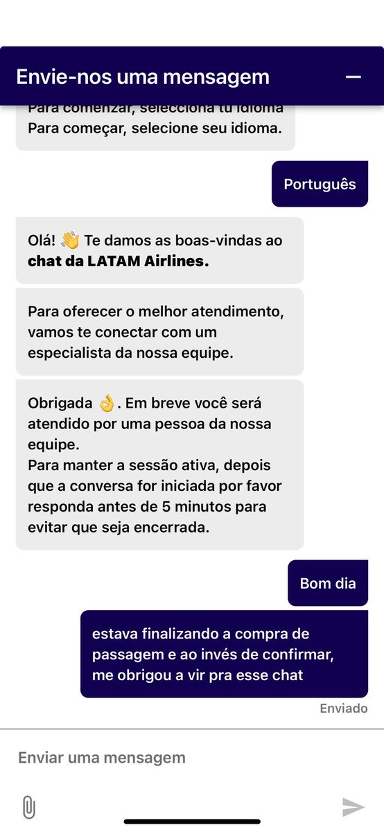 fabioalvimklein's tweet photo. @LATAM_BRA 
5 tentativas de compra e nada. 1: erro no sistema. 2: no pagamento, obrigaram a finalizar no Whats, que não responde. 3: diz que não tenho milhas, mas tenho (tenho provas). 4: 0300 não funciona! 5: minutos depois o preço dobrou! E agora?? Quero voar c/ minha esposa! https://t.co/NzxCv2rslG