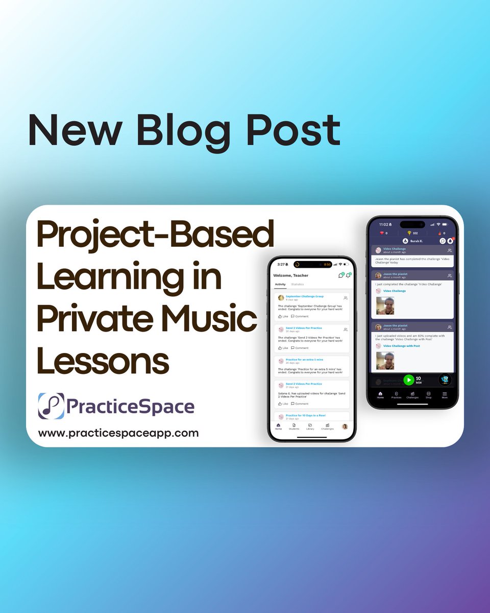 Project-based learning isn't just for the classroom - here are our tips on how to incorporate fun engaging assignments with your private students!
--
Check out the blog here practicespaceapp.com/music-practice…