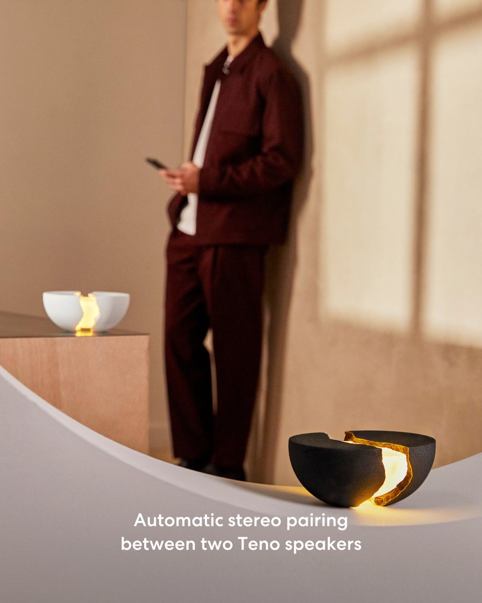 Discover Teno's features. From sculptural form to immersive sound, swipe to explore what makes this speaker unique.

Shop at hellolumio.com/products/teno

#hellolumio #lumio #teno #speaker