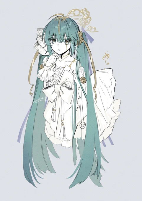 金継ぎミクさんのらくがき 