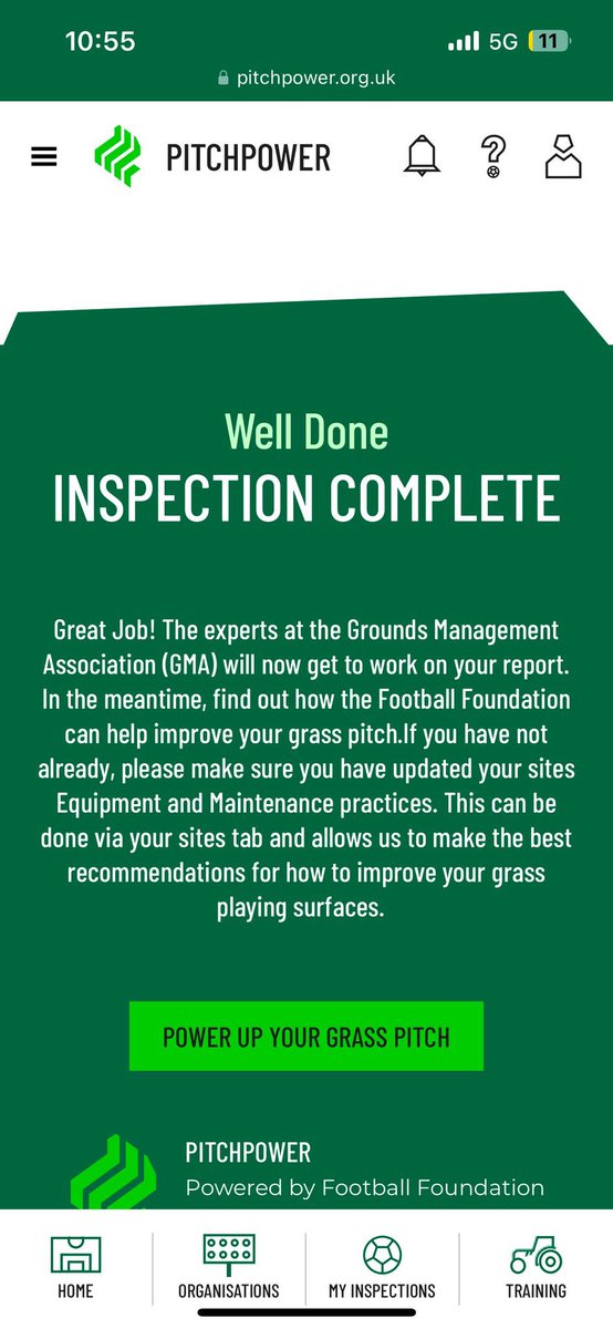 🌱 PitchPower Inspection Complete! ⚽️

This morning, we carried out our PitchPower inspections on 12 of our pitches, to keep our playing surfaces in top shape! ✅ 

Big thanks to our amazing volunteers who gave up their time to help. 👏🏻