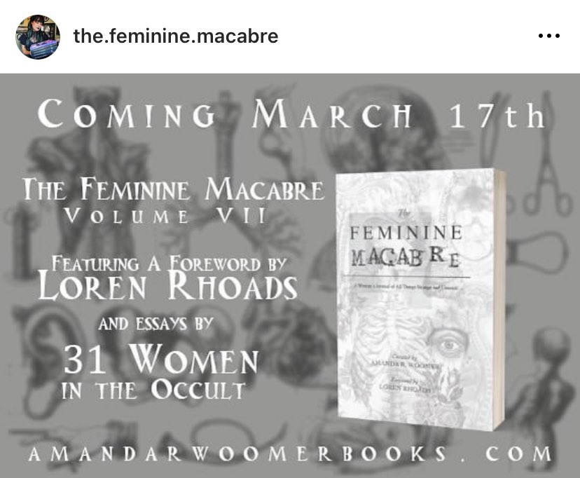 Proud to be one of the female writers contributing to this wonderful publication. I thoroughly enjoyed researching &amp; writing my article, can’t wait to see it in print 🖤 🤓Gemma🤓