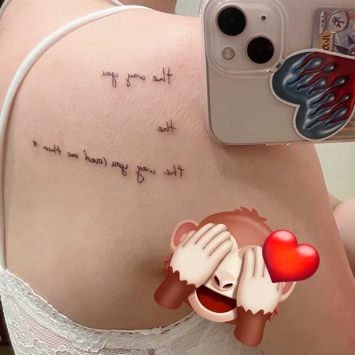Eri__rr5's tweet photo. I GOTT A NEW TATTOO 🙈💞
FINALLY, I GET A HANDWRITEEN MESSAGE THAT JOHNNY WROTE ME💕💕
IT'S LIKE A DREAM🌈💞
PLZ COME TO JAPAM AGAIN🇯🇵🇯🇵🇯🇵
@johnnyorlando https://t.co/suwBqjJZEc