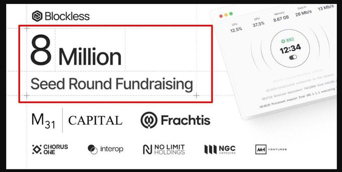 The Bless Network project is a DePIN (Decentralized Physical Infrastructure Network) project combined with artificial intelligence (AI) to create a powerful ecosystem where data and physical resources are managed in a decentralized manner.

Bless Network has raised $8 million