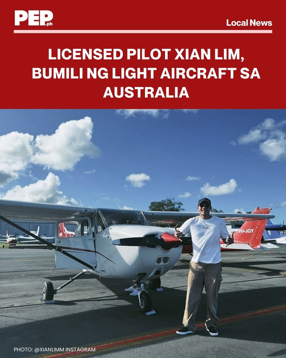 PEPalerts's tweet photo. Xian Lim: "Pre-buy inspection, test flight at you’re mine."  https://t.co/HpuAcvdMZr https://t.co/x0ZoVRYgc2