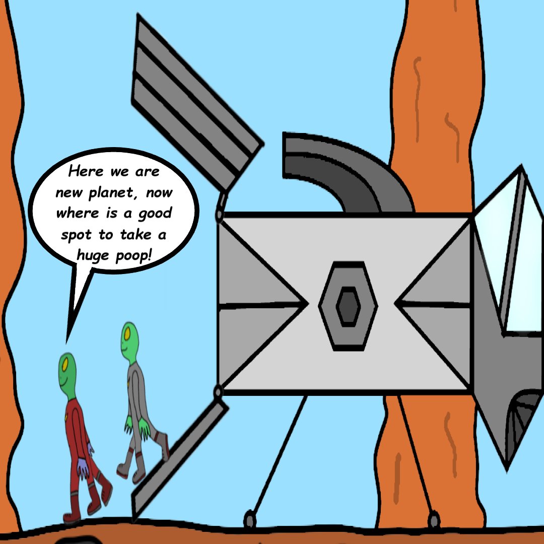 one small step for the alien, and two for the other one?