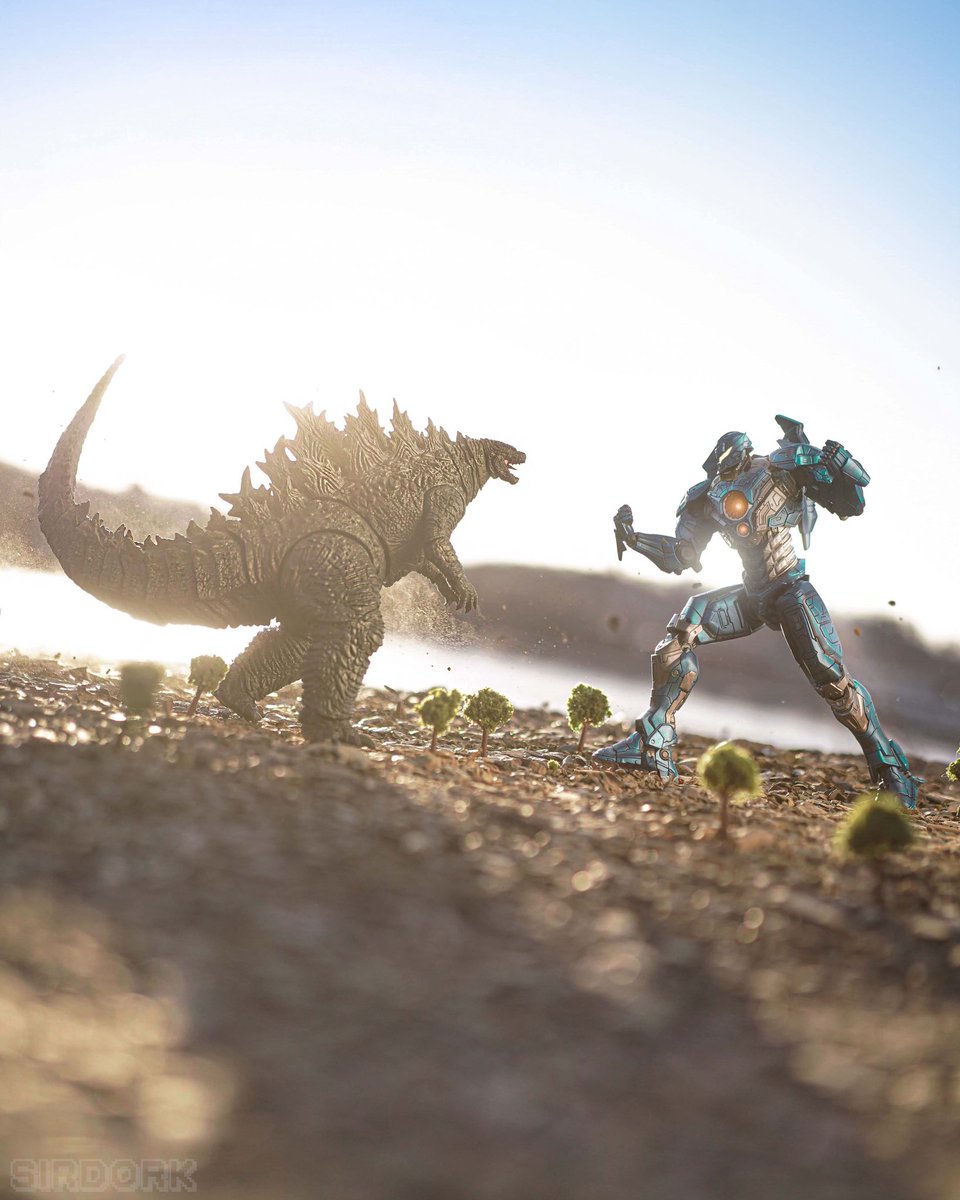 Sirdork730's tweet photo. Who’s winning this fight? #godzilla #kaiju #actionfigures https://t.co/vsAIVaUtZe