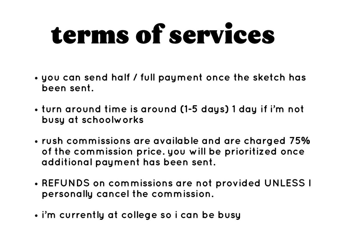 ramieramen1's tweet photo. Heya! i updated my pricelist (unfortunately due to college ☹️) Claim your slot via DM at my reddit or discord!

reddit: u/Quirky_Employee2044
dc: @spicyhotramen_

#commissionsopen https://t.co/PHBNJ3NpPP