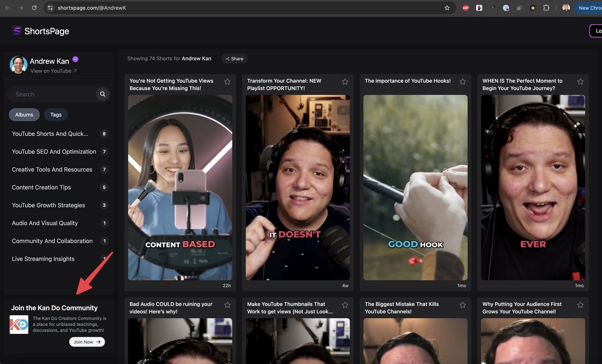 Phil (@philstarkovich) on Twitter photo Thanks for the shout-out <a href="/AndrewKanFilm/">Andrew Kan</a>!
Lots of features in the pipeline such as the ability to run your own Ads.
For example, your page now features an Ad/link to the Kan Do Community on Discord :) Thanks for the shout-out <a href="/AndrewKanFilm/">Andrew Kan</a>!
Lots of features in the pipeline such as the ability to run your own Ads.
For example, your page now features an Ad/link to the Kan Do Community on Discord :)