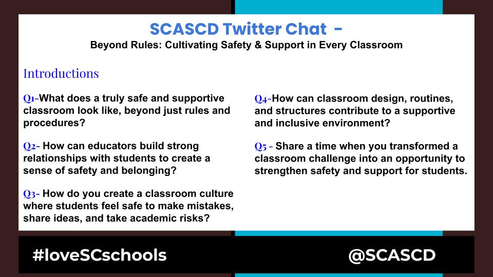 Pam Inabinett (@pnabbie) on Twitter photo 🎯Don't miss tonight's chat w/<a href="/CoachGrase/">Shaunita Grase, NASM-CNC, NASM-CPT</a> & <a href="/Mr_DSingleton/">Mr. D. Singleton</a>
Safety & Support matter
Take a look at the questions we will be discussing.
3.16.25 @ 6pm ET
#loveSCschools 🎯Don't miss tonight's chat w/<a href="/CoachGrase/">Shaunita Grase, NASM-CNC, NASM-CPT</a> & <a href="/Mr_DSingleton/">Mr. D. Singleton</a>
Safety & Support matter
Take a look at the questions we will be discussing.
3.16.25 @ 6pm ET
#loveSCschools