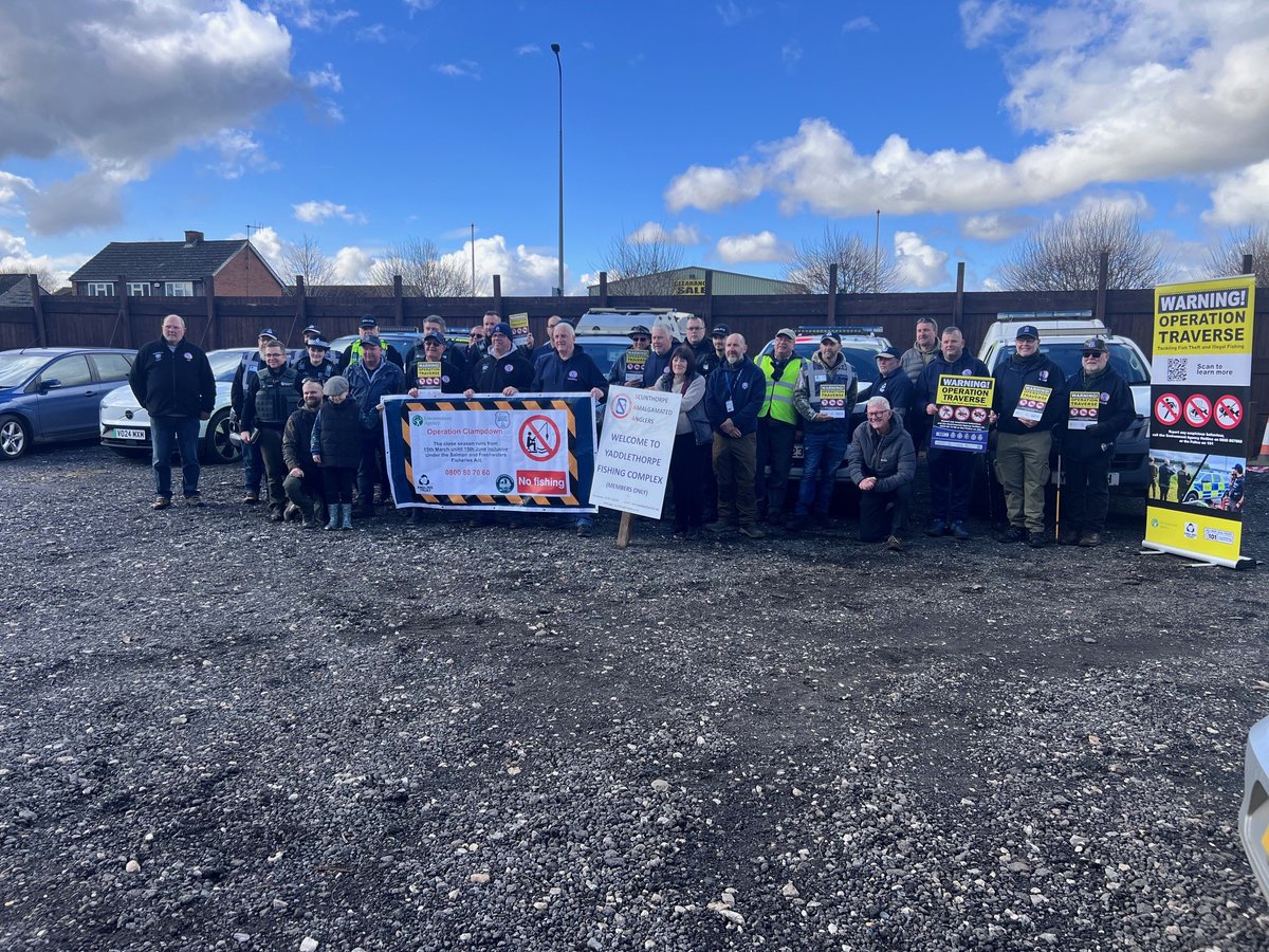 Humberbeat_RTF's tweet photo. Yesterday the Rural Task Force assisted The Angling Trust and The Environment Agency with the launch of Operation Clampdown.
As of 15th March the Annual River Coarse Fishing Close Season is now in operation until 15th June.
#RTF
#OperationClampdown13
#OpShield
#Protectourwaters https://t.co/Knf3jQS8pq