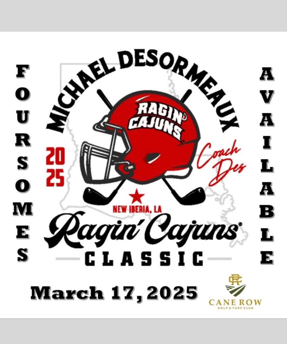 Michael Desormeaux (@michaeldes1) on Twitter photo See y’all tomorrow!! 
Registration starts at 7am
Shotgun start at 8am
Let’s GEAUXXXXX‼️🤟⚜️ See y’all tomorrow!! 
Registration starts at 7am
Shotgun start at 8am
Let’s GEAUXXXXX‼️🤟⚜️