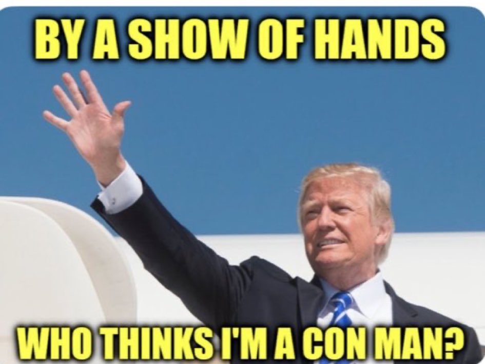 RETWEED IF YOU AGREE HE’S A CONMAN