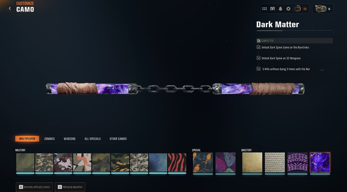 Nasker_007's tweet photo. “Want Dark Ops challenges & Dark Matter done super fast? No grind, no stress—I’ve got you covered! ✅
Just completed Dark Matter on 6 melee weapons & a Dark Ops calling card challenge—yours could be next! 🔥
DM me to get it done fast & legit. #CallOfDuty #DarkOps #DarkMatter” https://t.co/6qCi0McyMJ
