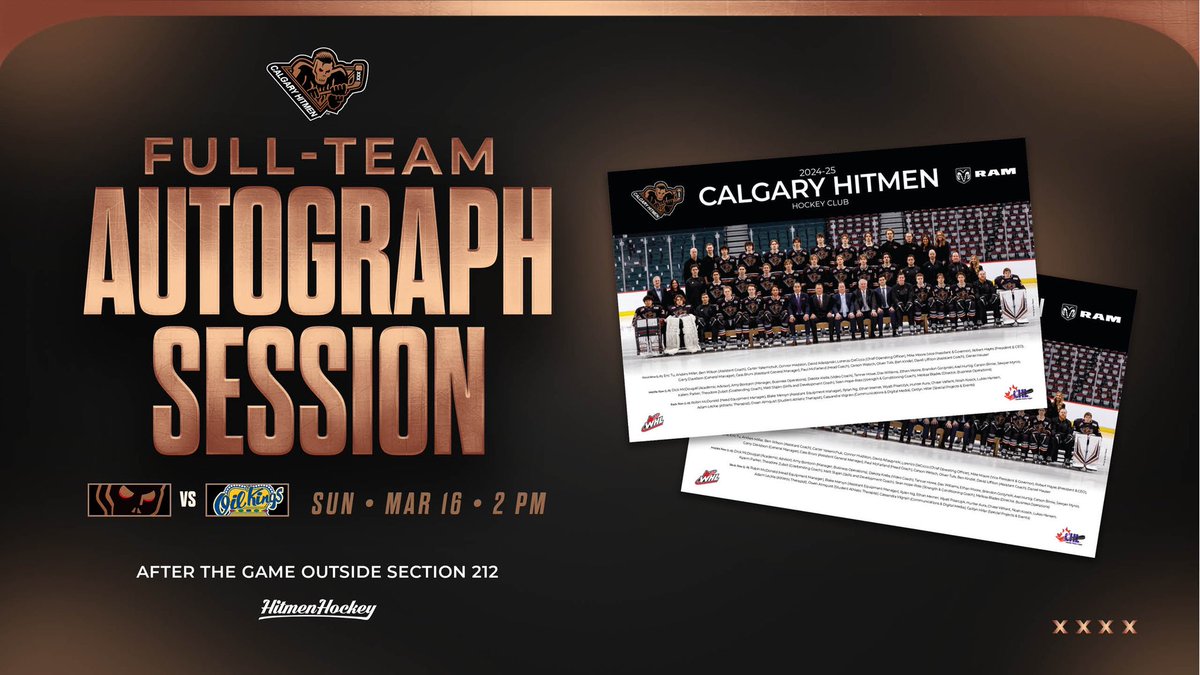 Coming to the game? Stick around to meet the team for post game autographs on the concourse at section 212! ✍️