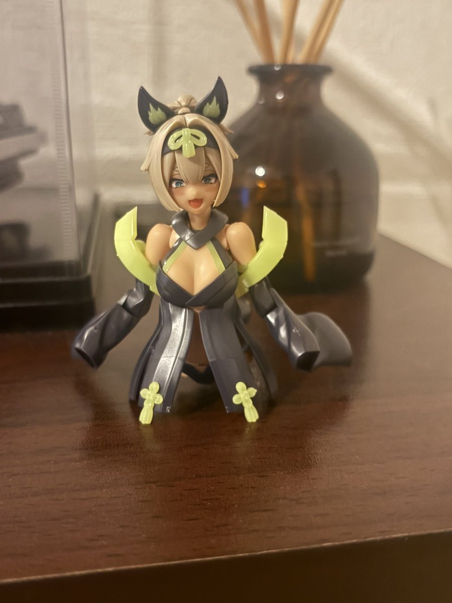 yuyuyu_main's tweet image. 隊員名:ゆゆゆ
プラモデル:メガミデバイス　朱羅玉藻ノ前　宴

タグ間違えたから再投稿

#緑の合トレ
