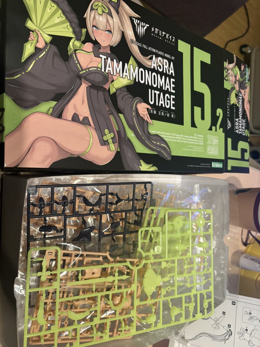yuyuyu_main's tweet image. 隊員名:ゆゆゆ
プラモデル:メガミデバイス　朱羅玉藻ノ前　宴

タグ間違えたから再投稿

#緑の合トレ