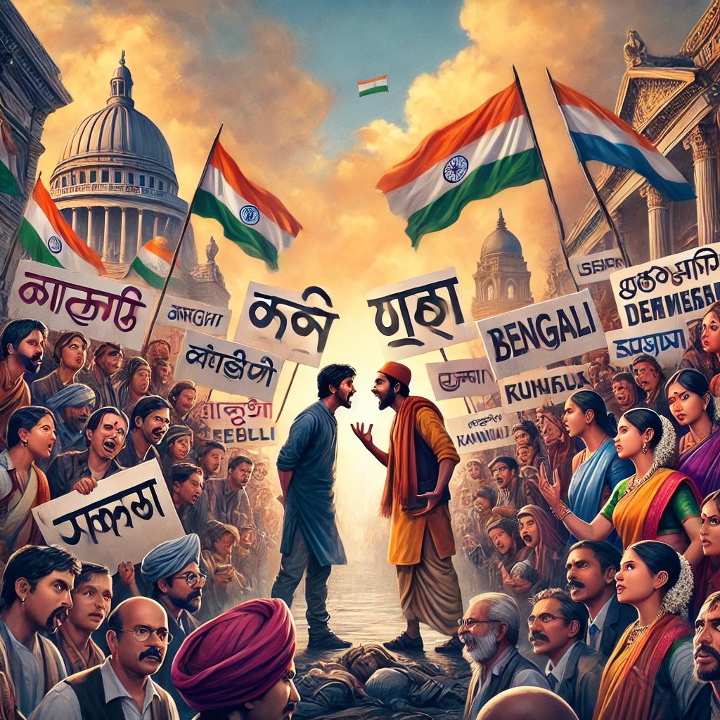 TusharMaheswar's tweet photo. What has happened to today's India? Language battles, religious conflicts… what's next? War crimes over skin tone? Diversity is as distorted as mindsets now. Religion &amp; language are personal—keep them that way. Let people pray in peace, in any language they choose 🙏. https://t.co/wIU8h039r1
