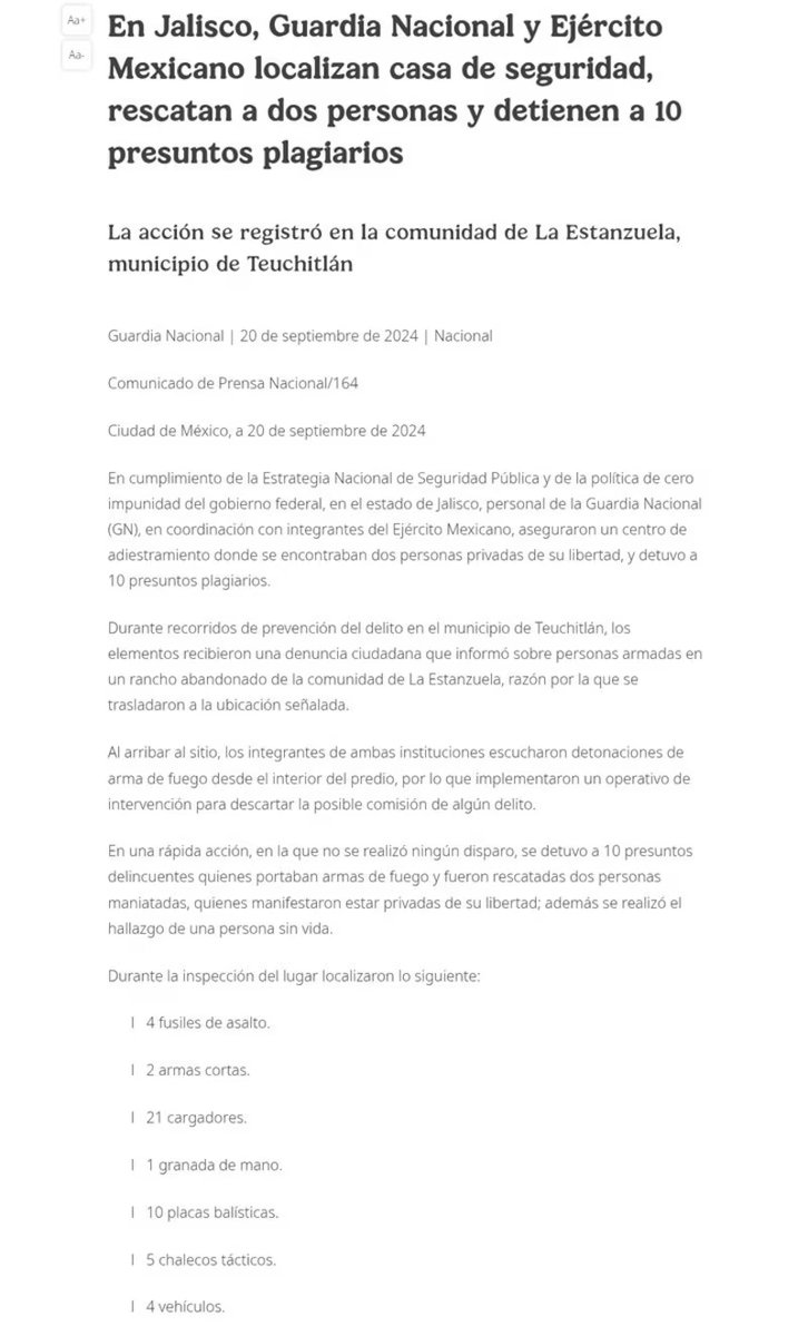 LuisCardenasMx's tweet photo. 🚨 ¿AMLO LO SABÍA? 🚨
Gobierno de López Obrador ya tenía conocimiento del ‘campo de adiestramiento’ del CJNG en Teuchitlán, según un documento de la FGR publicado en 2024.

📌 Lo que revela el comunicado:
🔹 La FGR informó el 20 de septiembre de 2024 sobre el hallazgo de un “centro de adiestramiento” en La Estanzuela, Teuchitlán, donde se rescataron dos personas y se detuvo a 10 criminales.
🔹 Se encontraron armas, chalecos tácticos y vehículos, pero no mencionaron los crematorios ni los objetos personales recientemente descubiertos.
🔹 Usuarios en redes exigen respuestas: “¿Por qué ocultaron la existencia del crematorio y las víctimas? ¿Por qué no actuaron antes?”
💬 Mientras Sheinbaum urge a la FGR a investigar el caso, la omisión de 2024 desata críticas y cuestionamientos sobre la falta de acción del gobierno anterior.
Información de @politicomx