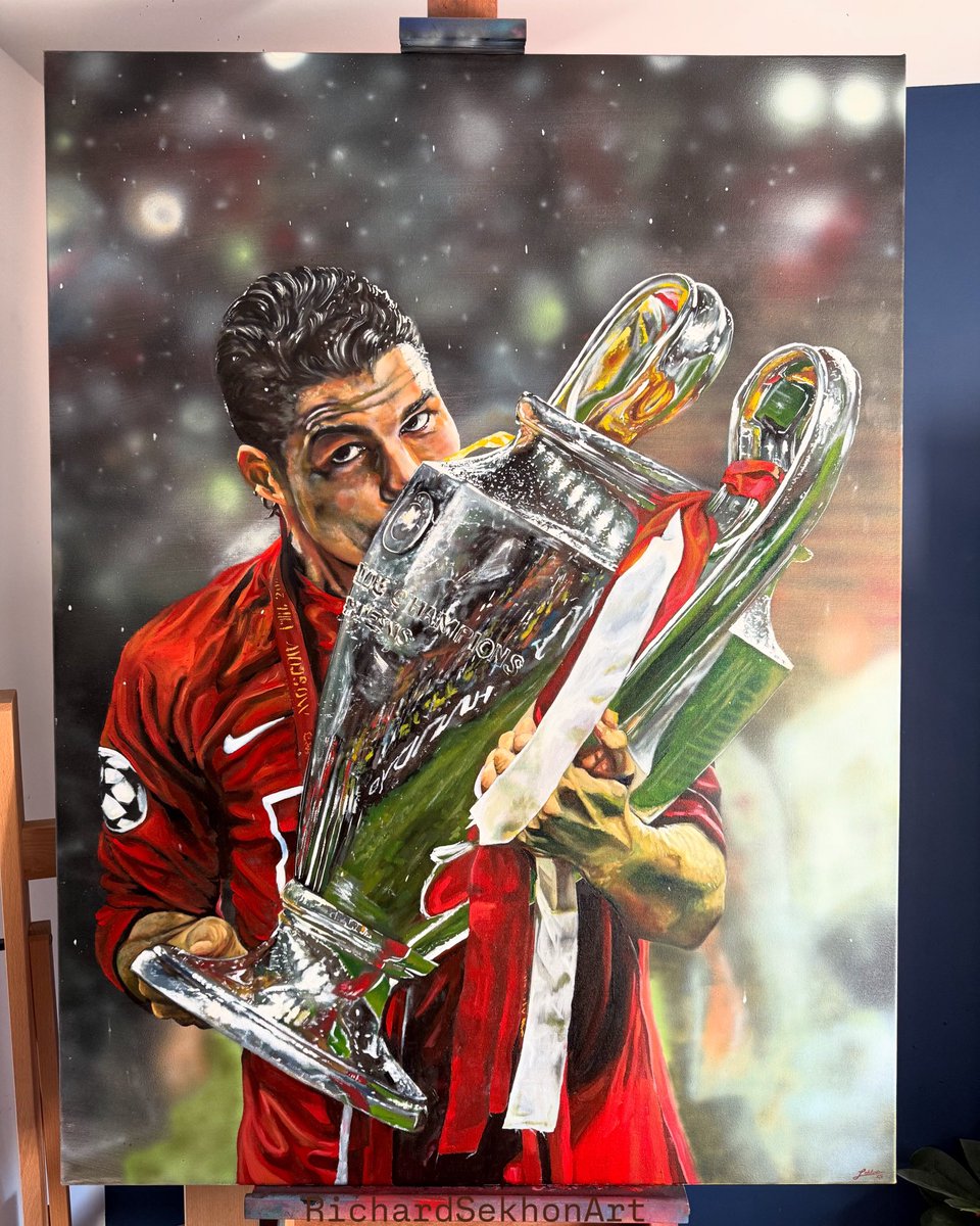 Richard Sekhon Art (@rsekhonart) on Twitter photo My finished Cristiano Ronaldo painting! π¨π
A special night in Moscow β€οΈ
This one took around 2 months to complete so please let me know what you think and share so as many CR7 and United fans can see! π
<a href="/ManUtd/">Manchester United</a> <a href="/Cristiano/">Cristiano Ronaldo</a> <a href="/ChampionsLeague/">UEFA Champions League</a> <a href="/nikefootball/">Nike Football</a> My finished Cristiano Ronaldo painting! π¨π
A special night in Moscow β€οΈ
This one took around 2 months to complete so please let me know what you think and share so as many CR7 and United fans can see! π
<a href="/ManUtd/">Manchester United</a> <a href="/Cristiano/">Cristiano Ronaldo</a> <a href="/ChampionsLeague/">UEFA Champions League</a> <a href="/nikefootball/">Nike Football</a>