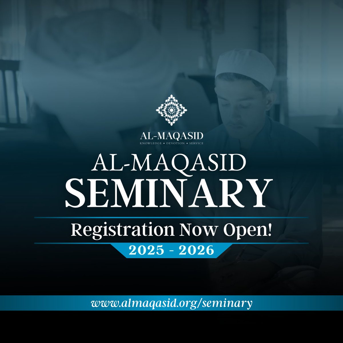 Al-Maqasid Seminary Now Accepting Applications

We invite you to embrace the path of sacred learning and embark on this journey with us.

Apply today at almaqasid.org/seminary