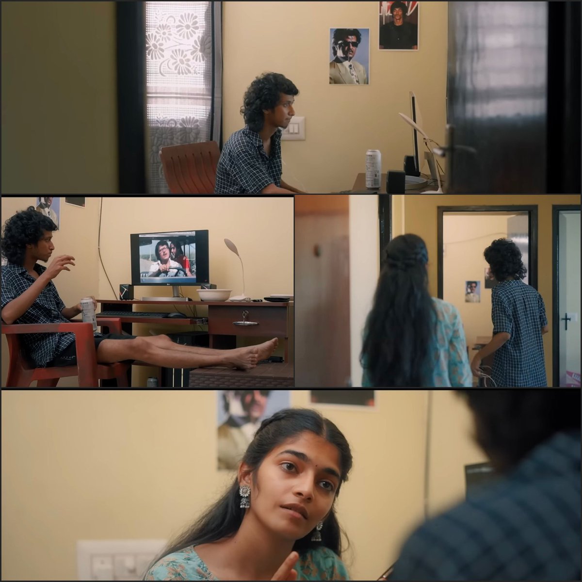 vijayandrewsj's tweet photo. Thalaivar references in a cute 10min Short film❤️ Ending antha flashback audio azhaga irunthuchu!!
#PepperChicken a gen z cast n crew short film notifications random ah paathu ulla pona Mala Da Annamala wall la🔥
Performed by talented Gulu Gulu Sorgavasal fame @MaurishDass👌 https://t.co/p7KeMbwuWg