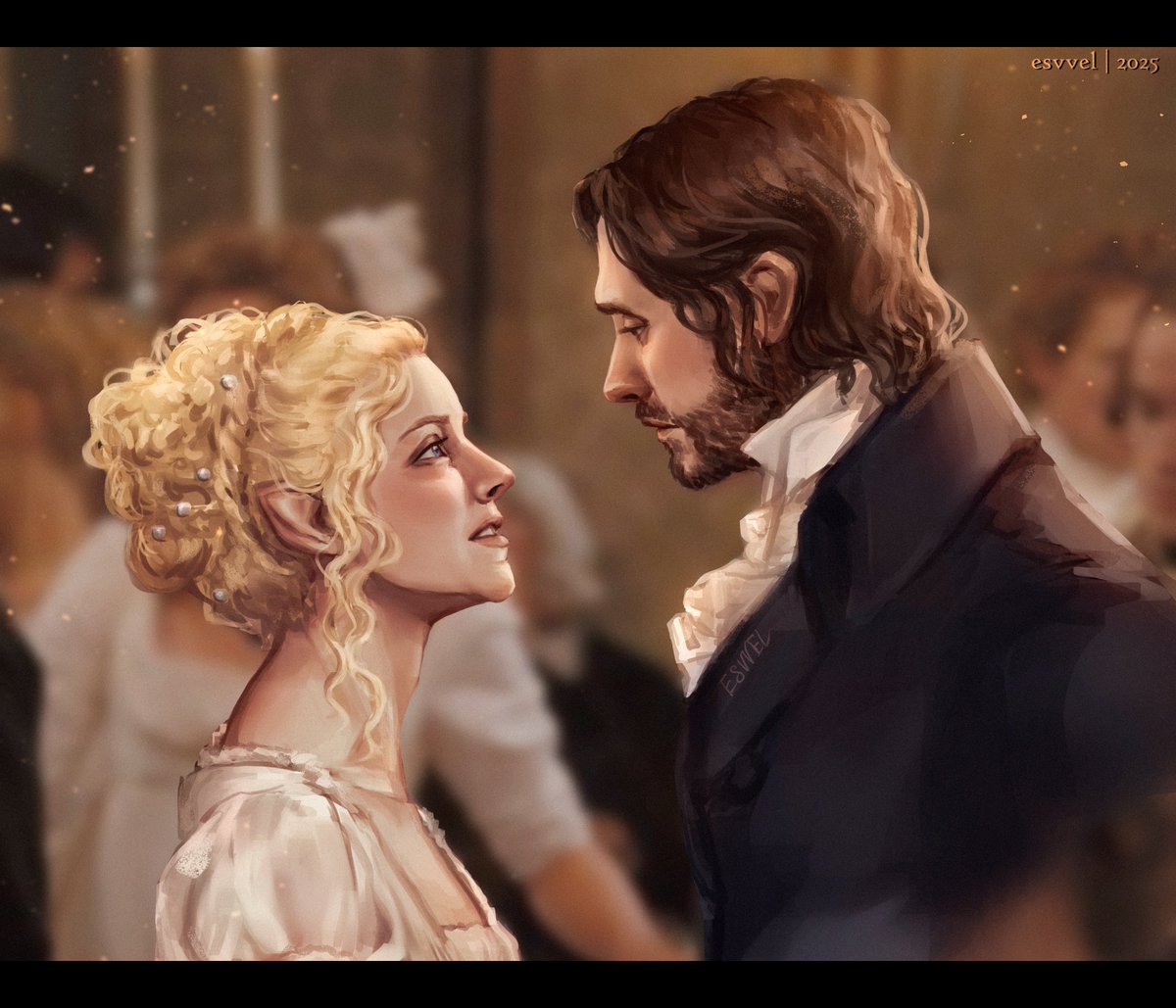esvvell's tweet photo. Haladriel Pride &amp; Prejudice AU
no one asked but I delivered https://t.co/YIFiQxJTu0