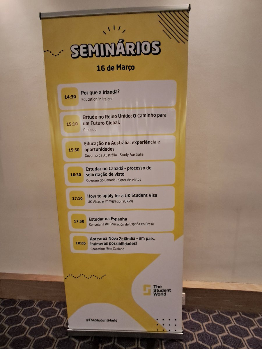 consejeriabr's tweet photo. En unos minutos comienza #TheStudentWorld en #SãoPaulo, #Brasil. Participamos con una mesa informativa y una ponencia sobre las posibilidades que hay para #EstudarnaEspanha. ¡Nos acompañan @sepiegob y el @InstCervantes! https://t.co/tq3qCReN5u