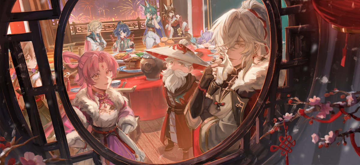 hakuyo_99's tweet photo. My entry for the "Merrily On Star Rail" illustration contest that was held on pixiv previously.

Really suprised and grateful to be able to receive first prize😭💞

#HonkaiStarRail #honkaistarrailfanart #hsr #崩壊スターレイル #jingyuan #FuXuan https://t.co/iOdSywnpET