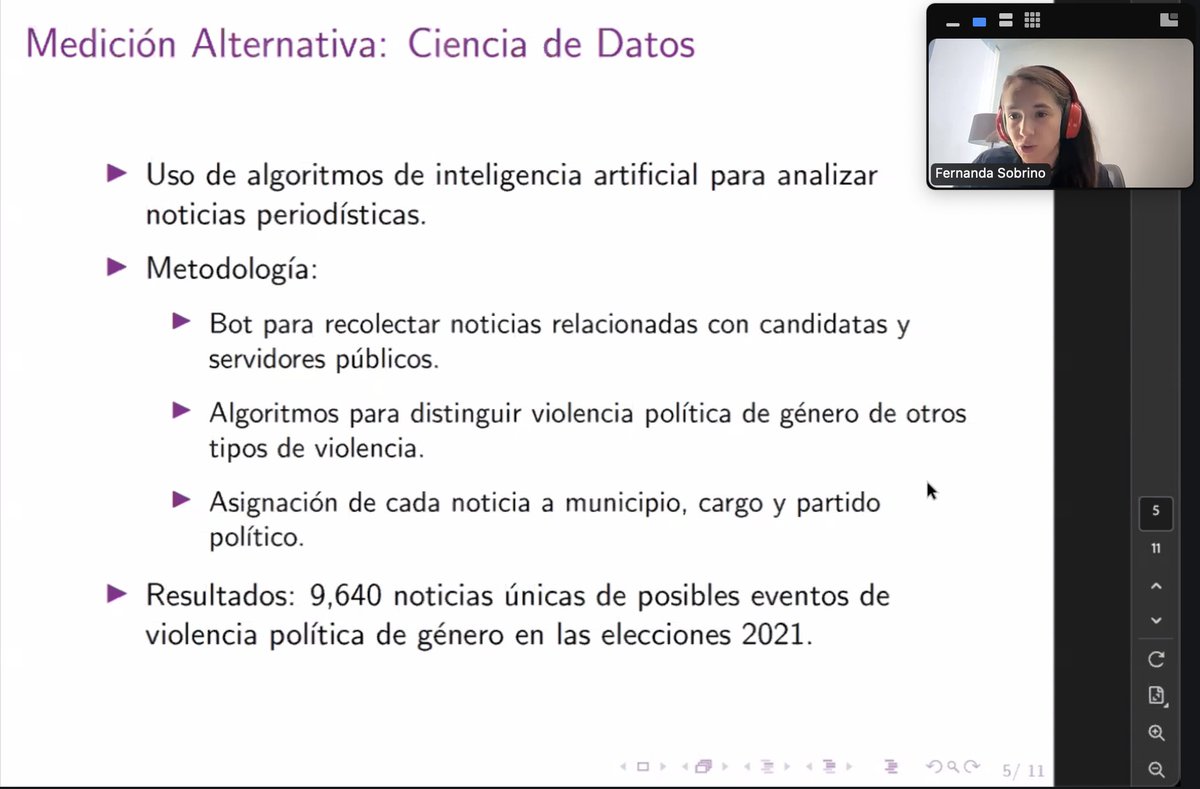 📣 Nuestra profesora <a href="/FerSo47/">Fer Sobrino 🦖</a> participó en el seminario “Sesgos de género e Inteligencia Artificial” del Ministerio de Justicia-Gobierno de <a href="/gcba/">Buenos Aires Ciudad</a>, donde presentó su investigación sobre el uso de IA para identificar violencia política de género en México. 🗳️ 

#FormamosElFuturo