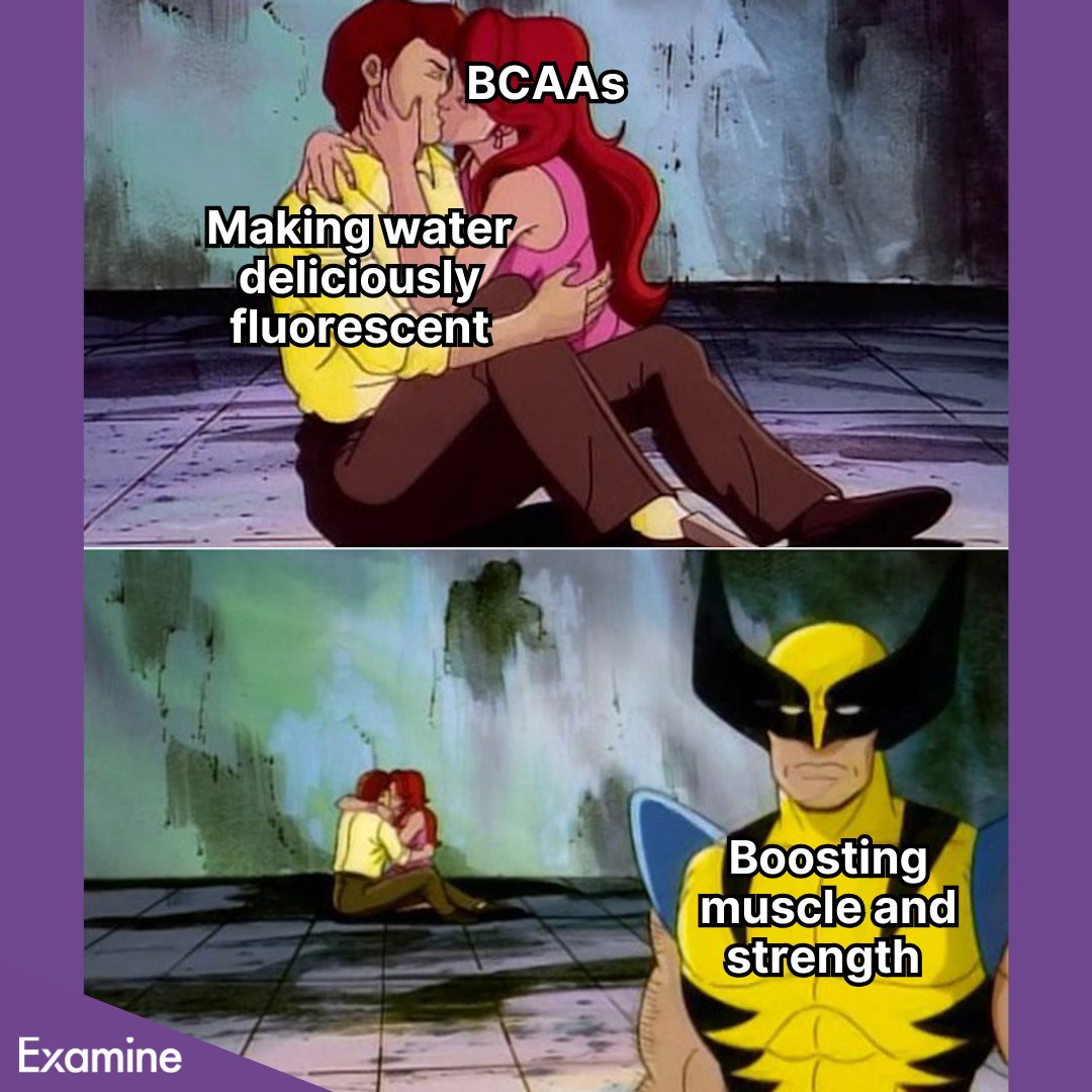 Examinecom's tweet photo. While limited evidence suggests that branched-chain amino acids (BCAAs) may slightly reduce fatigue, there is no evidence that they enhance muscle strength or hypertrophy when protein requirements are met! Learn more about BCAAs here: https://t.co/wqDnuFCtG9
#examined #BCAAs https://t.co/1cNca4kzu3