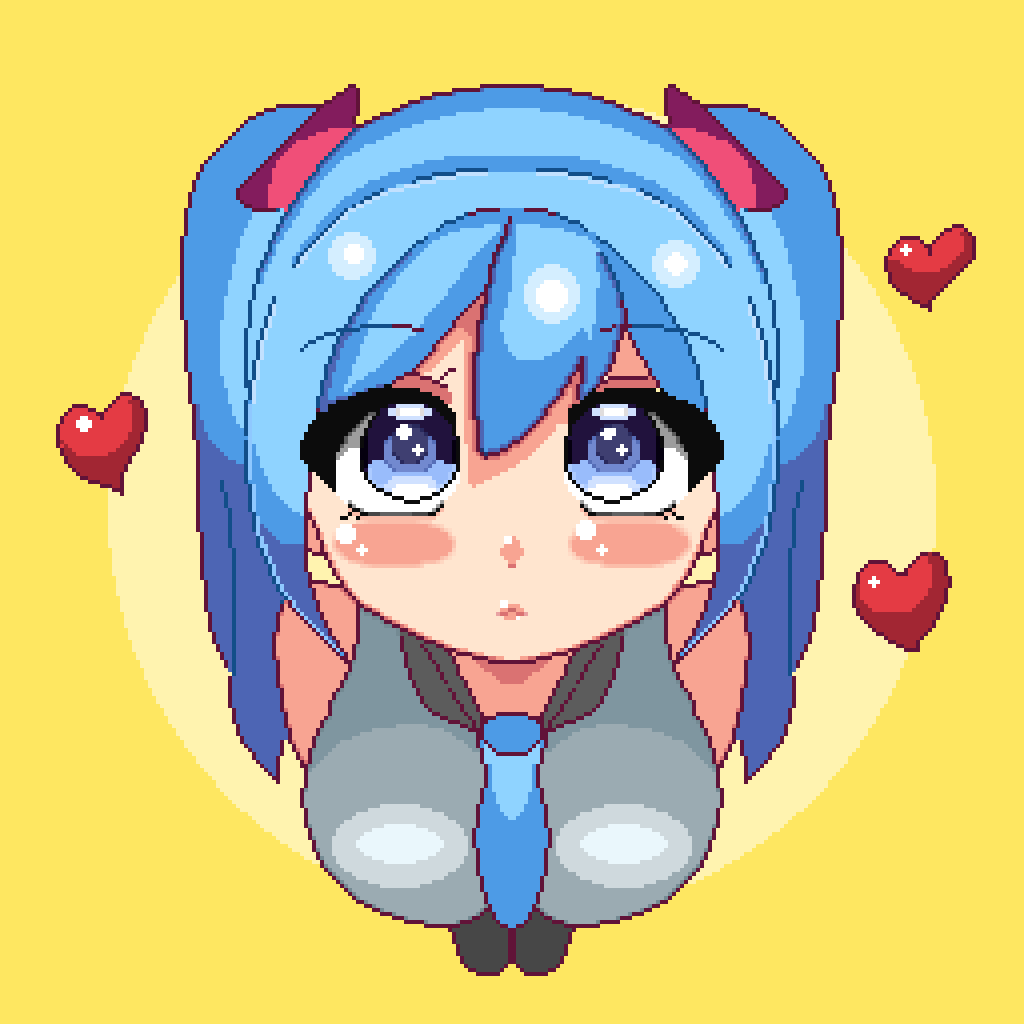 fluffypixelart's tweet photo. O.O
#HatsuneMiku  #初音ミク #Pixelart https://t.co/lOqFL6cPHb