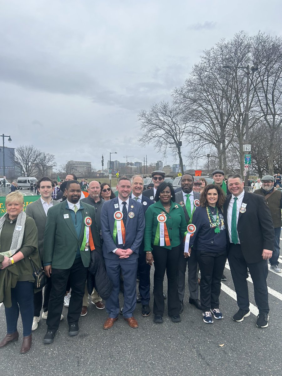 CM_JimHarrity's tweet photo. Had a fantastic time celebrating the St. Patrick’s Day Parade! Honoring Irish heritage and the incredible spirit of our city. ☘️ Thanks to everyone who came out to make it such a special day! #StPatricksDay #PhillyParade https://t.co/czrwvsdfSV