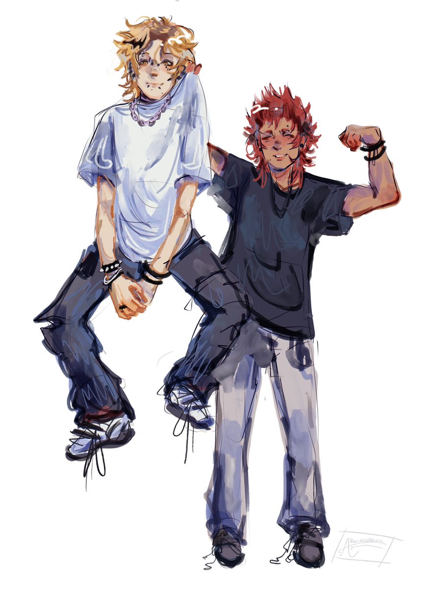 arachnophobecat's tweet photo. practicing w colors,.,, i rlly like this #mha #krkm https://t.co/bd8a5EkAho