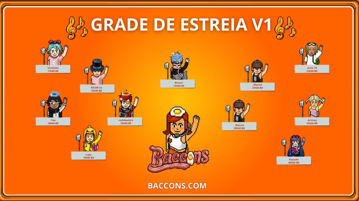 BacconsBR's tweet photo. 🔥 | GRADE DE ESTREIA

Claro que não poderia faltar uma grade maravilhosa para essa estreia né? 
Com direito a parceiro na grade também!

Você não pode ficar fora dessa né? 
Acesse: https://t.co/WjoJBdA7h0 https://t.co/hQetmtfwvc