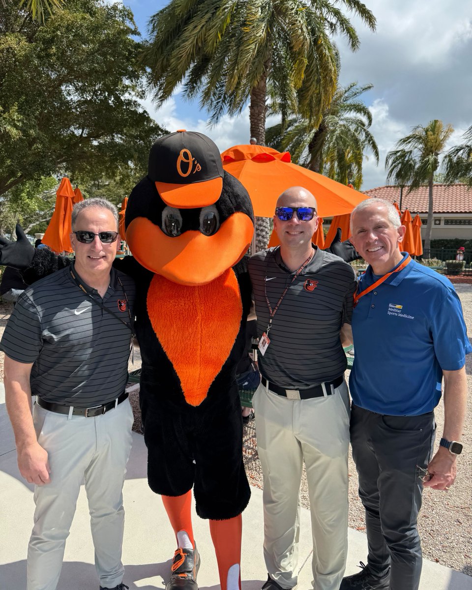 It’s medical appreciation day down at @orioles Spring Training! We’re #MedStarHealthProud to be the trusted medical team of the O’s for the past 🔟 years! 🧡 ⚾ #10YearsOfTrust