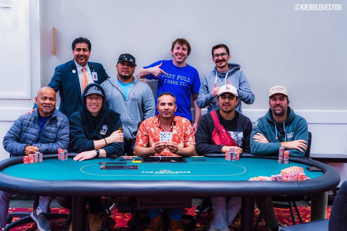 CommerceCasino's tweet photo. Shuffling up and dealing at The Commerce! Play in our daily tournament today with a $10,000 guarantee, last nights winners had a great time surpassing the 25k guarantee to over $35,000❤️♠️♦️♣️ #DailyTournament #PokerTournament #AllIn #CommerceCasino #TheCommerce

GETR 000088 Must be 21+. Play responsibly. Gambling problem? Call 1-800-GAMBLER or visit https://t.co/XZuynx0Mh7