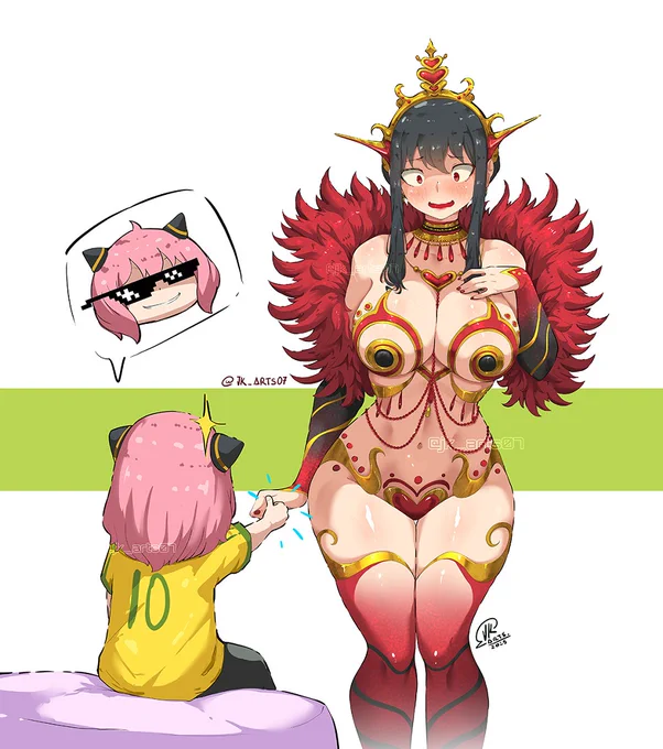 Version #yorfoger #SPY_FAMILY #fanart #waifu #brazil #stripgame #anya