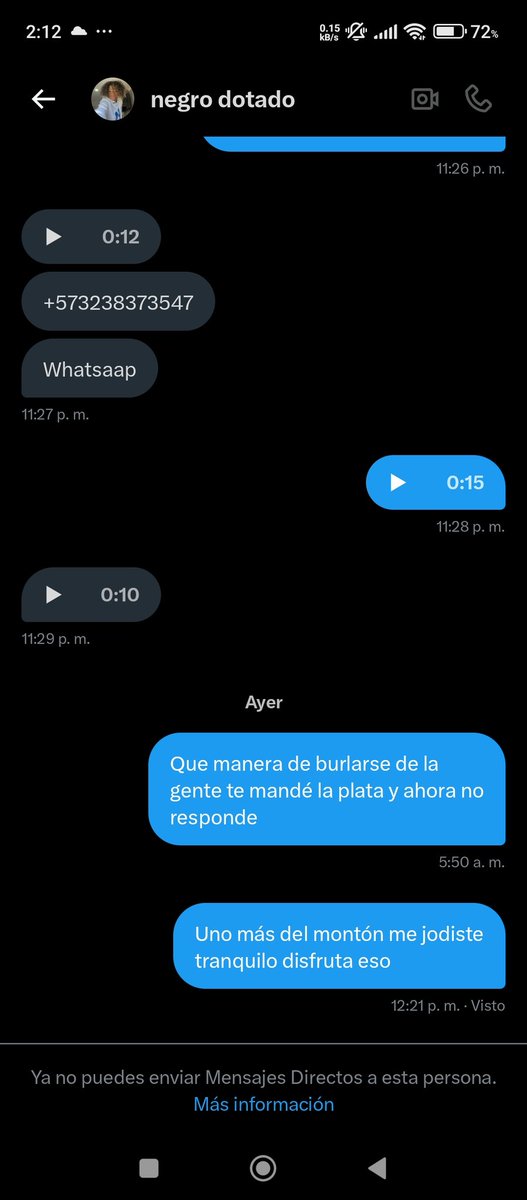 Fui estafado tengan mucho cuidado por eso no confío ya