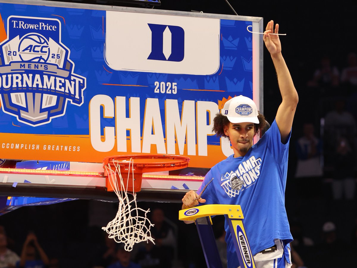 spectrumcenter's tweet photo. Congrats to the 2025 ACC Tournament Champs! @DukeMBB 🏆
📸 @GoPhotographer
#spectrumcenterclt #acctournament #acc https://t.co/rWJdmagODK