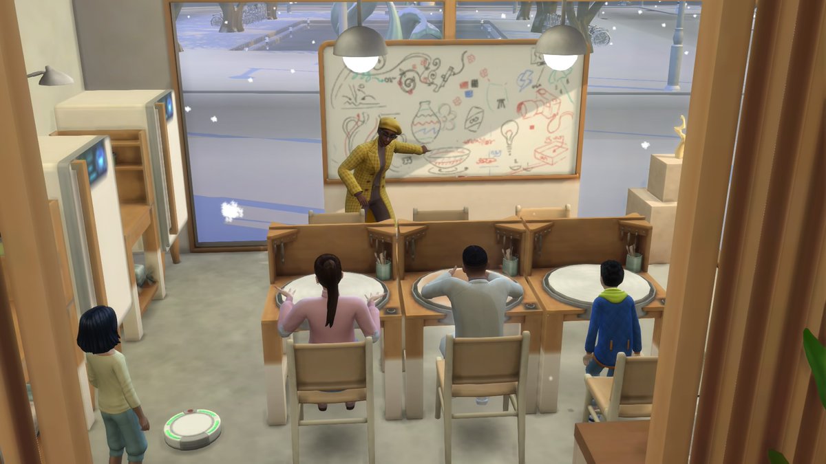 SimGodMother's tweet photo. #ShowUsYourSims #TheSims
Meet Katrina Grace, proprietor of Play In Clay, a small home-based pottery studio in Iverstad. All hail the queen of mentoring, molding, mark-ups and meet-ups. The original builds are by @evarotky. @The_Simmers_ @SimJammers https://t.co/7r8r5f7t9C